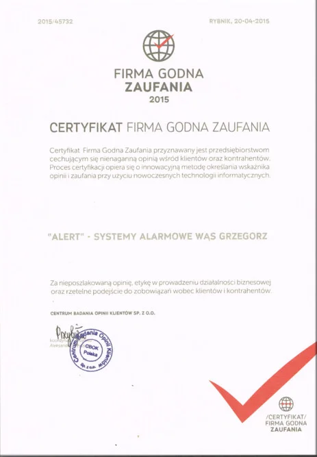  firma godna zaufania